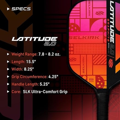 SLK Latitude 2.0 Pickleball Paddle - Rood Image 2