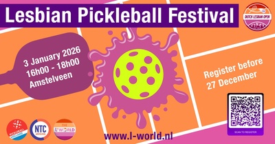 Logo Lesbian* Pickleball Festival