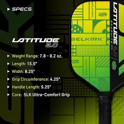 SLK Latitude 2.0 Pickleball Paddle - Groen Image 2
