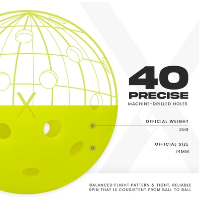 Franklin Sports Outdoor - 3-pack outdoor pickleballen Image 2