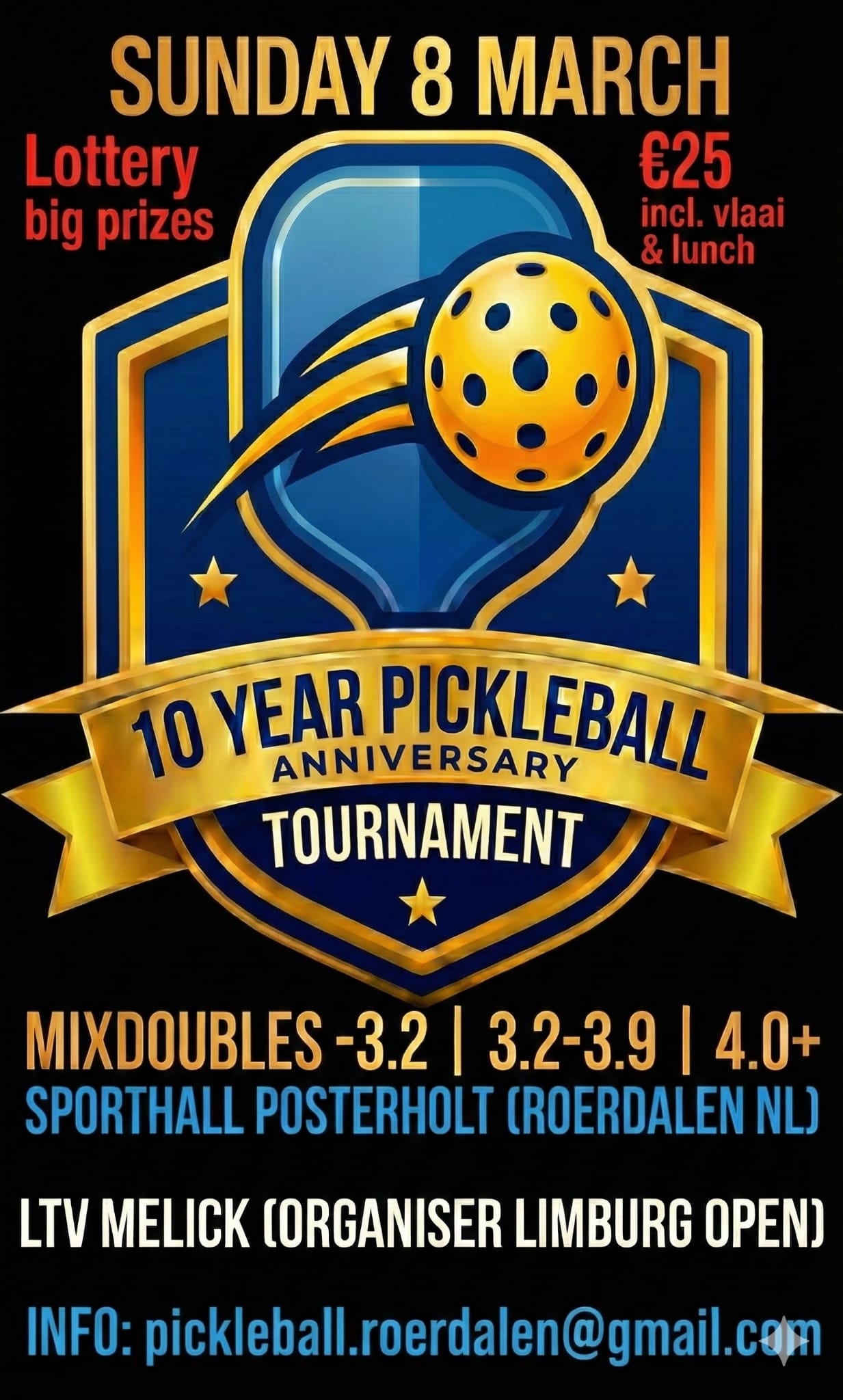 10 jaar pickleball in Roerdalen