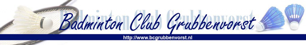 Logo Badminton en Pickleball club Grubbenvorst