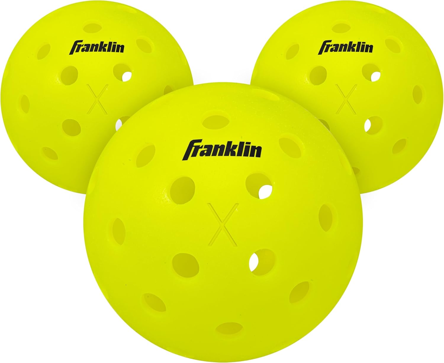 Franklin Sports Outdoor - 3-pack outdoor pickleballen